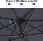 PURPLE LEAF 9 Feet Patio Umbrella - Image 3