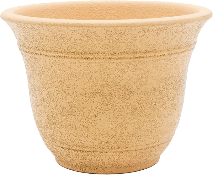 The HC Companies Sierra Round Self-Watering Pot by TheHCCompanies
