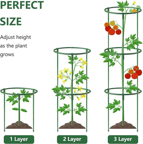 12Packs Plant Support Stakes Half Round Plant Stakes - Image 2