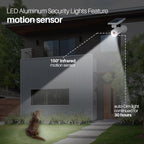 Solar Motion Lights Waterproof Metal Body, 1400-Lumen 9-Watt, Solar Powered - Image 7
