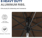 ABCCANOPY 10FT Durable Solar Led Patio Umbrellas - Image 7
