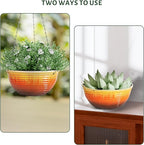 10inch Hanging Planters for Indoor and Outdoor Plants, 2 Pack Hanging Planter - Image 4