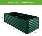 Best Choice Products 8x4x2ft Outdoor Metal Raised Garden Bed, Deep Root Planter - Image 8