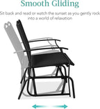 Best Choice Products 2-Person Outdoor Patio Swing Glider Steel Bench Loveseat - Image 4