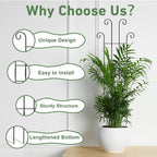 32.6in Tall Plant Trellis Indoor, Metal Garden Trellis - Image 4