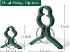 Garden Plant Clips 50 Pack Big Size Dark Green, Reusable Garden Plant Supports - Image 2