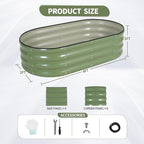 Galvanized Raised Garden Bed Outdoor- 2 Pcs Raised Beds - Image 5