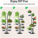 VIVOSUN Metal Plant Stand, 6-Tier Tall Vertical Planter Tower - Image 2