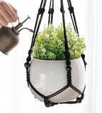 Mkono 3 Pack Macrame Plant Hangers Indoor Different Size Hanging Planter Basket - Image 5