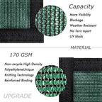 UPGRADE Privacy Fence Screen 3'x48' Dark Green Outdoor 90% Visibility Blockage - Image 2
