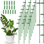 meekoo 30 Pcs Adjustable Garden Plant Support Stakes Single Stem Plant Cage by meekoo