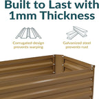 Sunnydaze 11.75" H Raised Metal Garden Bed - Image 2