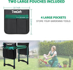TomCare Garden Kneeler and Seat 10.64” Wider Larger Soft Kneeling Pad Garden - Image 4