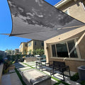 SUNLAX Sun Shade Sail 20' x 20' x 20' Dark Grey Triangle Canopy Sail Shade by SUNLAX