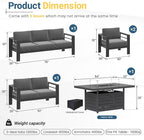 Solaste Aluminum Outdoor Patio Furniture Set - Image 2