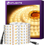 HitLights LED Strip Lights Warm White 3000K, 16.4ft Premium Tape Light by HitLights