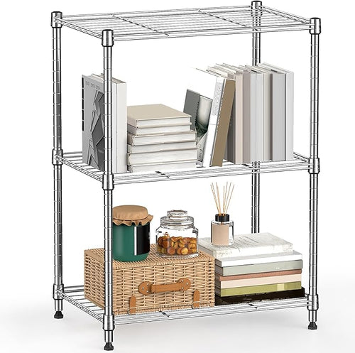 450 lbs Wire Storage Shelving 3-Tier Utility Shelving Unit Steel Organizer Wire by MEIGAOPLASTICANDMETALHKCOLIMITED