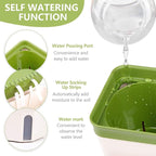OurWarm Windowsill Herb Planter Box Indoor Set of 3, 10.5 Inch Self Watering - Image 3
