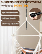 Chihee Hammock Chair Hanging Swing Max 500 Lbs 2 Cushions Included Metal - Image 3