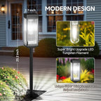 Solar Pathway Lights Outdoor, 8 Pack Upgraded Solar Lights Outdoor Waterproof - Image 4