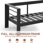 Solaste Aluminum Outdoor Couch, 3-Seat Metal Outdoor Sofa - Image 2