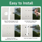4 Pack 12Inch Plant Hanger, Sturdy Hanging Plant Bracket Hooks Outdoor - Image 8
