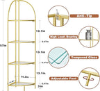 Crofy Foldable 4 Tier Corner Shelf, Metal Corner Plant Stand - Image 3