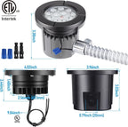 LEONLITE Dia. 4 Inch 5CCT Well Lights Landscape LED In Ground, 5 Color - Image 7