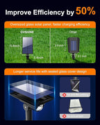 6 Pack Solar Power Spot Lights Outdoor Waterproof LED Dusk to Dawn Landscape - Image 4