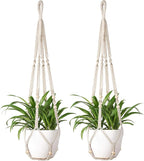 Mkono Macrame Plant Hanger Indoor Hanging Planter Basket by Mkono