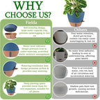 12/10/8 inch Plant Pots, Large Plastic Self Watering Planters - Image 8