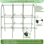 Cucumber Trellis for Raised Bed, Garden Arch Trellis for Climbing Plants Outdoor - Image 7