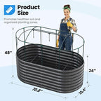Quictent Galvanized Raised Garden Bed Kit - Image 7