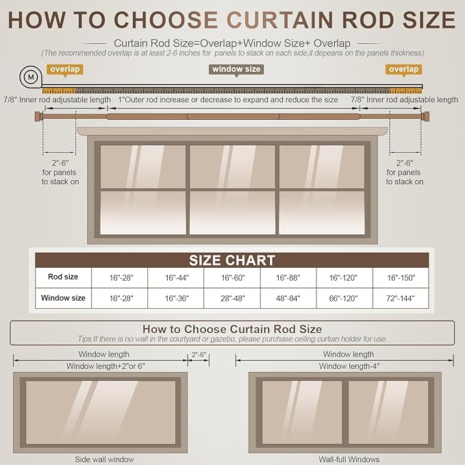 Modern Antique Brown Bronze Curtain Rods - Image 8