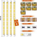 Bamworld Plant Stands with Grow Lights Sets of 2 Tall Plant Shelves - Image 4