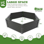 A ANLEOLIFE 8-Pack 70x60x18 in & 74x74x18 in Deep Root Galvanized Raised Garden - Image 4