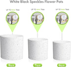 8/7/6 inch Flower Pots, 3 Set Cylindrical Plant Pots - Image 6