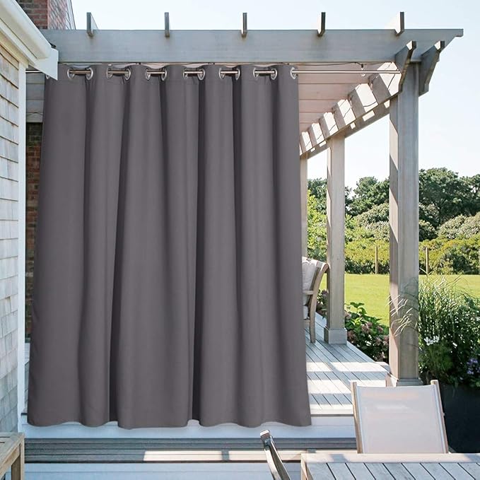 NICETOWN Outdoor Curtain for Patio Waterproof Extra Wide 100", 1 Piece - Image 8