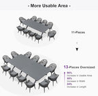 PURPLE LEAF 13 Pieces Oversized Patio Dining Set - Image 6