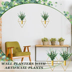 2 Pieces Gold Wall Decor Hanging Planters - Image 5