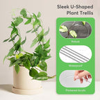 2 Pack Thickened U-Shaped Acrylic Trellis - Image 2