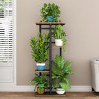 LINZINAR Plant Stand Indoor 4 Tier 5 Potted Multiple Plant Shelf Stands - Image 2