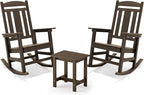 LUE BONA Outdoor Rocking Chairs Set, Poly Porch Rockers by LUEBONA