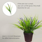 alyptus 12 Bundles Artificial Plants Outdoor Fake Monkey Grass - Image 4