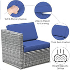 Tangkula 8 Pieces Wicker Patio Furniture Set - Image 7
