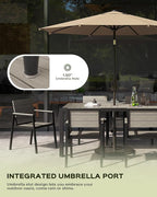 Outdoor Dining Chairs Set of 2, HDPS + Aluminum Patio Dining Chairs - Image 6