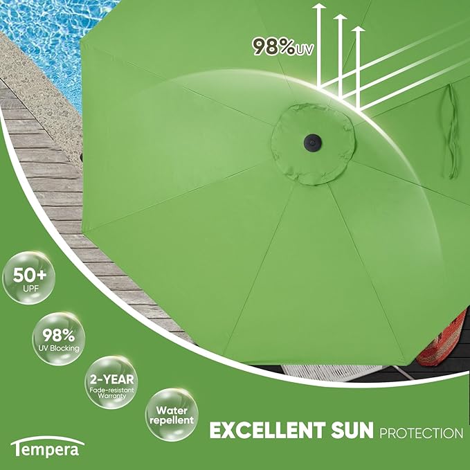 Tempera Patio Market Outdoor Table Umbrella - Image 3