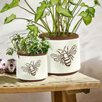 YBX Terracotta Pots Inch with Drainage Holes, Bee Decor, Ceramic Pots - Image 6