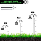 FEED GARDEN [Upgrade Version 76 Inch Three Shepherd Hooks - Image 2