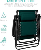 Best Choice Products 30” Wide Folding Zero Gravity Outdoor Recliner Patio - Image 9